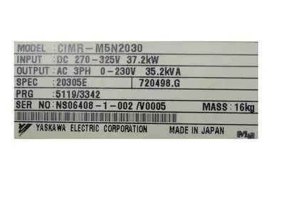 Yaskawa CIMR-M5N2030 AC Drive