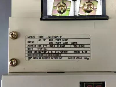 Yaskawa CIMR-MR5N2011 Converter VS-656 MR5 