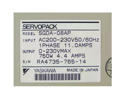 Yaskawa SGDA-08AP  Servopack
