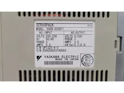 Yaskawa SGDB-03VDY1 Servopack