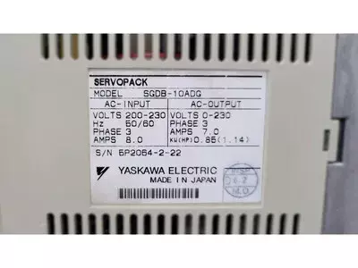 Yaskawa SGDB-10ADG Servopack
