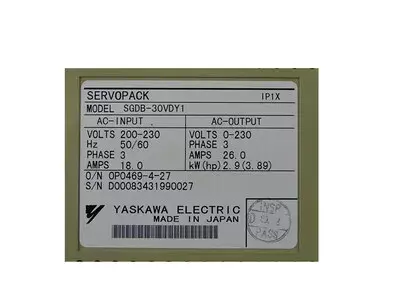 Yaskawa SGDB-30VDY1 Servopack