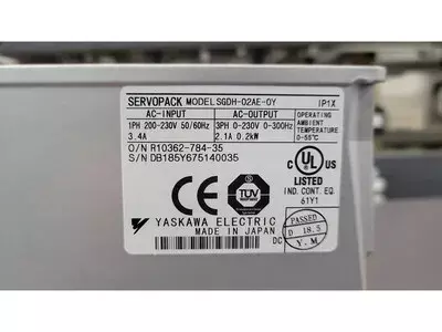 Yaskawa SGDH-02AE-OY Ver. 54A45 Servopack 