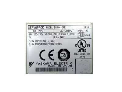 Yaskawa SGDH-10AE Ver. 3373E Servopack 