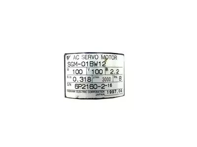 Yaskawa SGM-01BW12 AC Servo Motor