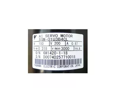 Yaskawa SGM-01U3B4CL Servo Motor