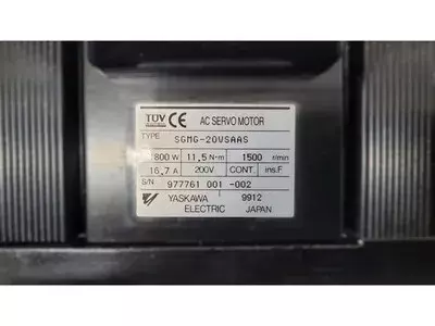 Yaskawa SGMG-20VSAAS Servo Motor
