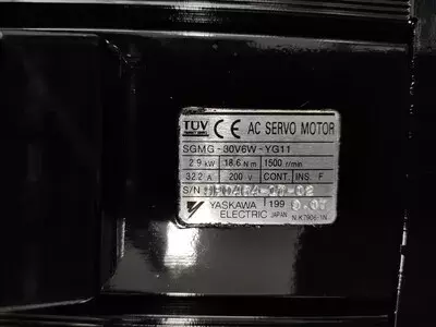 Yaskawa SGMG-30V6W-YG11 Servo Motor