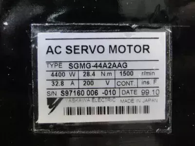 Yaskawa SGMG-44A2AAG Servo Motor