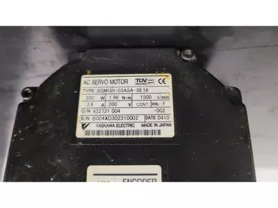 Yaskawa SGMGH-03A5A-SE16 AC Servo Motor 
