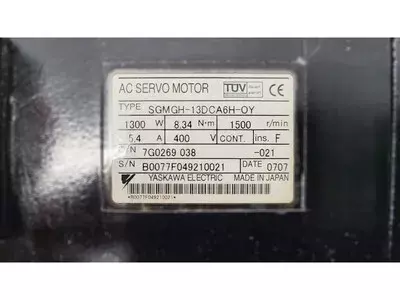 Yaskawa SGMGH-13DCA6H-OY Servo Motor