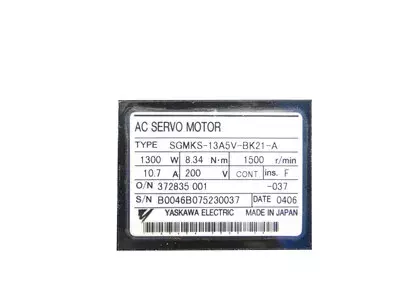 Yaskawa SGMKS-13A5V-BK21-A AC Servo Motor