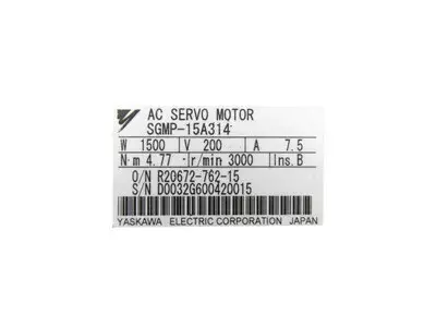 Yaskawa SGMP-15A314 AC Servo Motor