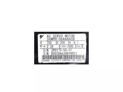 Yaskawa SGMPH-08AAA4CD AC Servo Motor