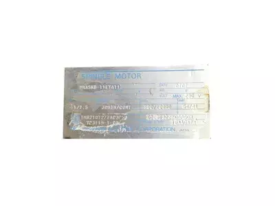 Yaskawa UAASKB-11LYA11 AC Spindle Motor