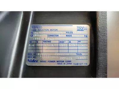 Yaskawa UAJPEE-04DK2KU 3-Phase Induction Motor