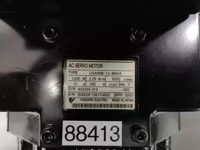 Yaskawa USAIKM-15-MN34 AC Servo Motor