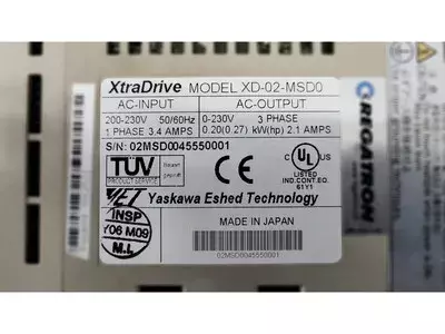 Yaskawa XD-02-MSD0 V3.23 XtraDrive
